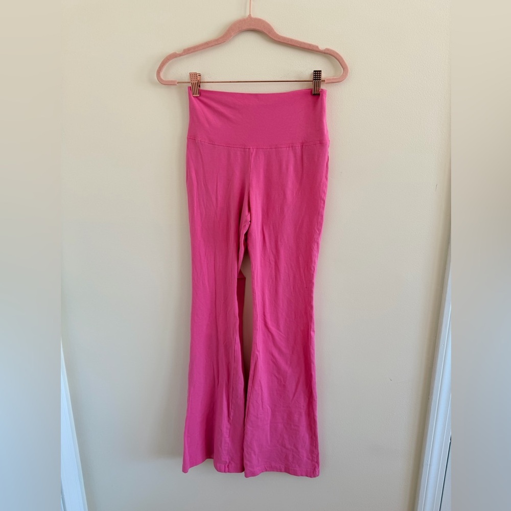 TNA Bright Pink Flared Leggings